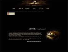 Tablet Screenshot of amarinthaicuisine.com
